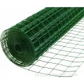 Mesh 25x25 mm groen vinyl gecoate gelaste draadgaas